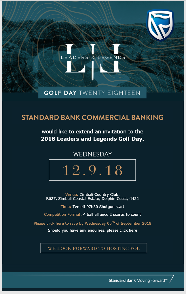 Standard Bank Invite